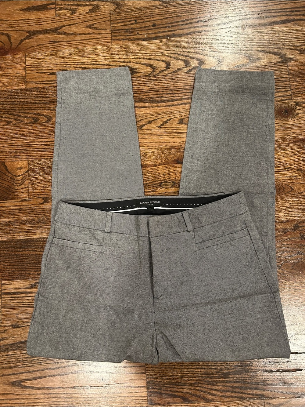 Banana Republic Men's Light Gray Slim Dress Pants